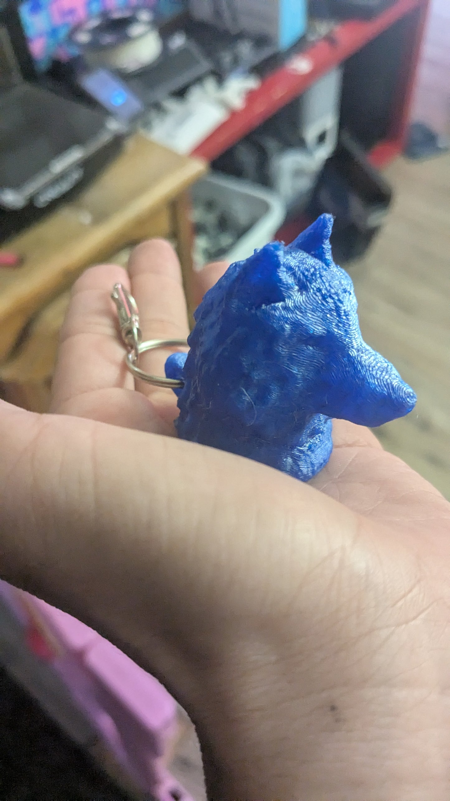 Wolf Head Keychain/ Pencil Topper