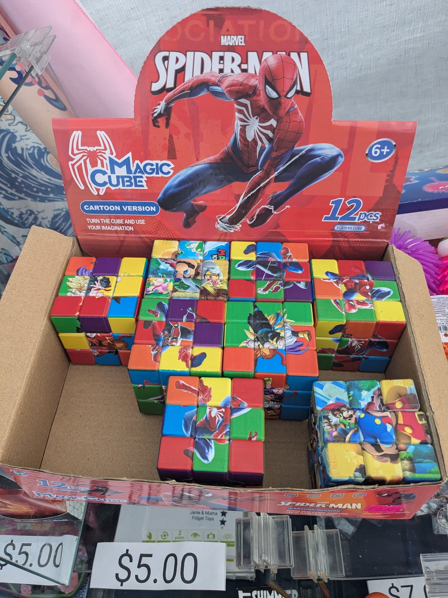 RUBIKS Cube (Dragon Ball Z, Spiderman, Mario)