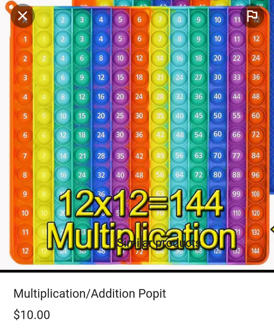 Multiplication/Addition Popit