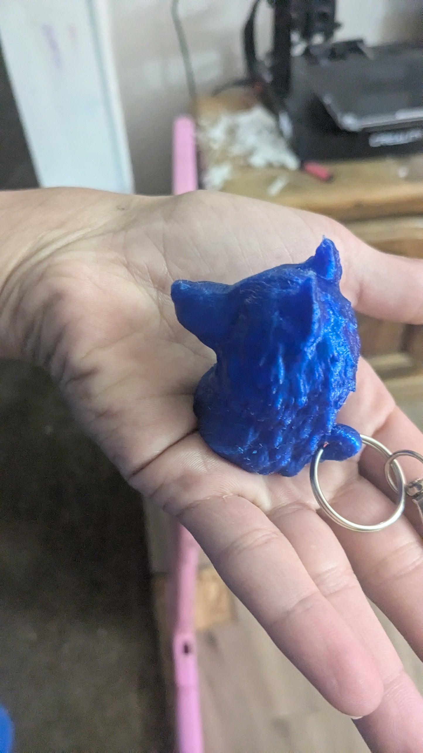 Wolf Head Keychain/ Pencil Topper